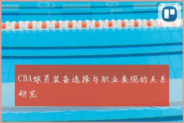 CBA球员装备选择与职业表现的关系研究